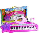 Hudobné klávesy pre dievčatá - ružové